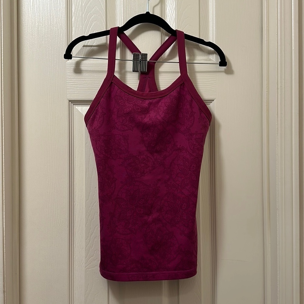 Lululemon Pink Paisley Racerback Tank